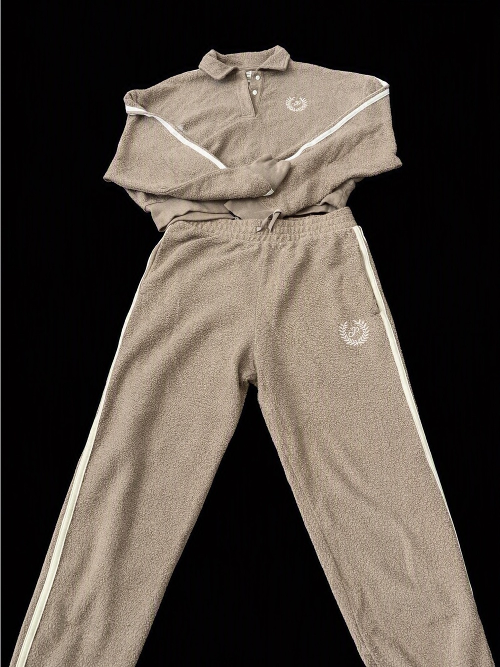By Pink VS Cozy Fleece Track suit in pinkish Taupe